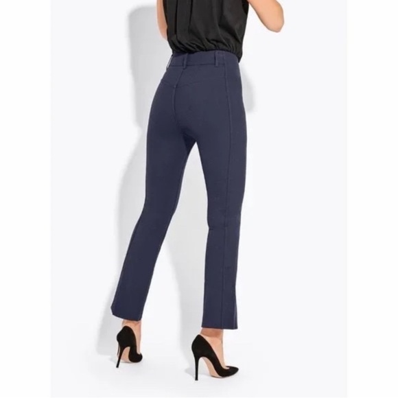AYR The Sizzle Tonal Seamed Pants in Navy Blue 2 Business Casual - Picture 2 of 7